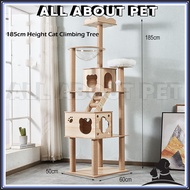Premium pine wood Cat Tree House Cat Condo Bed Scratcher House Cat Tower Hammock Cat Climbing Cat Tree House