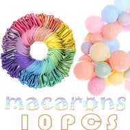 100 PCS 10-inch Pastel Latex Balloons Large Big Round Macaron Candy Colored Rainbow Assorted 9 Colors Biodegradable Bulk Helium Gas or Air Inflated for Kids Birthday Party Decorations Supplies Favors