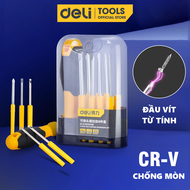 Bộ Tua Vít Deli 9 Chi Tiết Đa Năng Nhỏ Gọn Tiện Dụng - Vặn Ốc Vít Sửa Chữa Đồ Dùng Gia Đình - DL6360