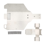 RC Chassis Armors, Stainless Steel Chassis Armors RC Car Upgrade Parts Compatible with WLtoys 12428 