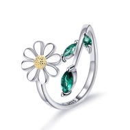Daisy Anxiety Relieve Rings - 925 Sterling Silver You Are My Sunshine Sunflower Fidget Jewelry ADHD 