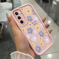 Case For Samsung A25 5G A15 4G A15 5G Beautiful Garden Phone Three-Color Silicone Shockproof