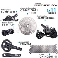 SHIMANO DEORE M5100 11 speed Groupset include M5100 Shifter Rear Derailleur Cassette Chain Original