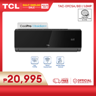 TCL 1.0 HP CoolPro | Obsidian+ Inverter Aircon Split-type Air Conditioner TAC-09CSA/BEI (Black)