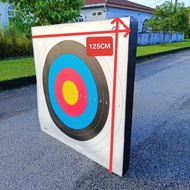 ARCHERY TARGET BUTT DIMENSION 125CM X 125CM X 10CM INCLUDE / EXCLUDE POLYESTER 122CM TARGET FACE  (1