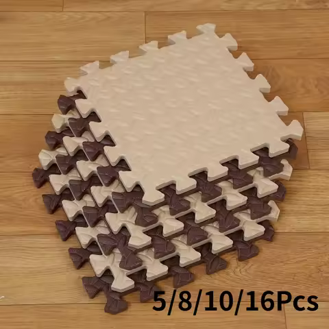 5/8/10/16Pcs Camel/Coffee Two Color Foam Puzzle Mat 30x30x1CM EVA Interlocking Exercise Foam Mat Wor