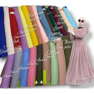 KAIN TULLE DOT/TILE POLKADOT/TULLE DOTTY/TILE POLOS DOT/TILE POLOS METERAN/BAHAN TILE BRUKAT KEBAYA/