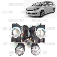 (BONA TY-607) Fog Lamp Toyota Wish 2009-2013Y Chrome Rim With OEM Switch & Cable
