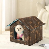 Waterproof and Durable Folding Pet House with Zipper Cat Shelter Dog Tent Wear-resistant Tent Indoor and Outdoor Use
