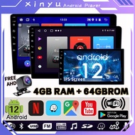 PROMO [ 4GB RAM+64G IPS ] Android Player 7 9 10 inch Double Din Car Radio Multimedia Video Player Su