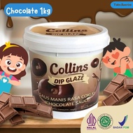 COLLINS DIP GLAZE DIPGLAZE UKURAN 1 KG 1KG KILO KEMASAN PAIL PIL TOPLES EMBER COCOK BISA UNTUK OLESA