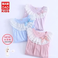 Home Children Baby Lace Nightdress Ready Stock Pajamas Lace Children Korean Version Girls Manufactur