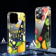 Glossy clear Case for Vivo Y15S Y17 Y12 Y15 Y16 Y17S Y18 Y19 Y19S Y19S Pro Y03 Y02 Y04 - FRUIT Motif