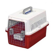 IRIS ATC-530寵物航空飛機籠(白/紅)(小型犬適用~12kg)