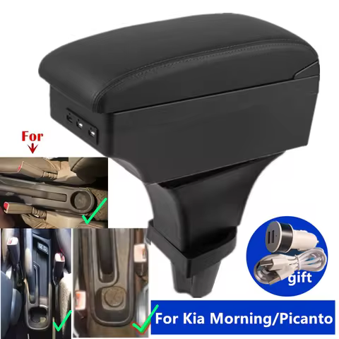 For Kia Morning Armrest Box For Kia Picanto Car Armrest Box Central Storage Box Interior Dedicated R