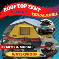 Tenda Mobil Camping Kemping Roof Top Tent Tenda Atap Atas Mobil Hunay size 140 x 200cm 3 orang