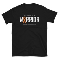 My Son Is A Warrior Hashtag Leukemia Awareness Short-Sleeve T-Shirt