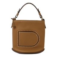 Delvaux 牛皮皮革Pin Mini Bucket金扣手挽袋