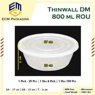 Thinwall DM 800ml ROU Food Container