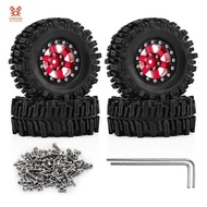 Upgrade Wheels and Tires 1.3 Inches for 1/18 TRX4M SCX24 FMS -18 RC Crawler Car Accessories D383