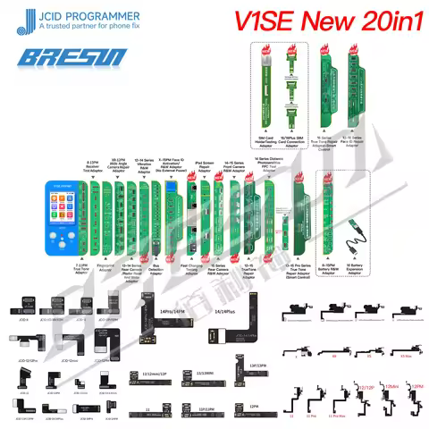 JC V1SE WIFI Version Programmer for iPhone X 11 12 13 14 15 Series Photosensitive Original Color Tou
