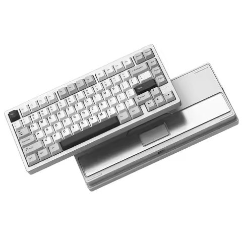 Womier RD75 Pro Silver QMK/VIA Repaid Quick 3 Modes Aluminum Mechanical Keyboard Wireless 75% Custom