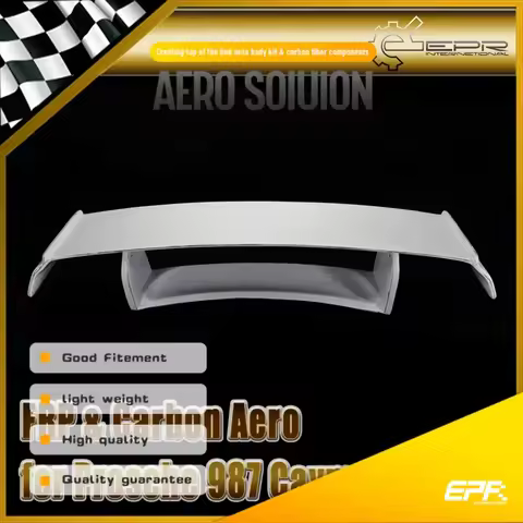 Car-styling For Porsche 987 Cayman Pior Design Fiberglass Spoiler With Trunk FRP Fiber Glass Rear Wi