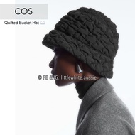 澳洲直送✈️ COS Quilted Bucket Hat Black 黑色  雲朵包同款帽子 (迷你手提包 夾棉帽子 cap 爆谷帽 泡芙帽 泡泡帽 Blackpink Jennie最愛)