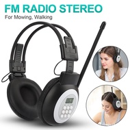 Portable FM Radio Headones With Best Reception Wireless FM Headset With Built-In Radio For Jogging Supports External AUX