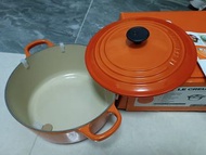 圓形琺瑯鑄鐵鍋 22厘米 Flame 090 | Le Creuset