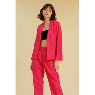 Fitted Blazer Cherry - Woman At Work