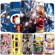 case For Samsung Galaxy A50 A50S A30S Case Silicon Phone Back Cover Soft black tpu Exciting art design goku