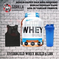 Everbuild Whey Build 5LBS 5LBS Whey Protein Blend Concentrate Isolate