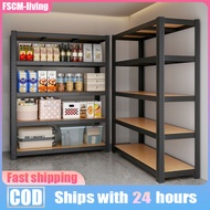 Adjustable 3/4/5 Tier Metal Boltless Rack Home Kitchen Store Storage Rack Warehouse Rak Besi Serbagu