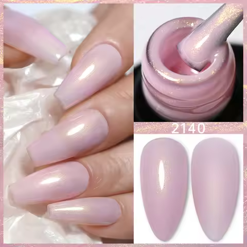 Clou Beaute Iridescent Pearl Effect Glitter Color Gel Nail Polish Auroras UV Gel Varnish Semi Perman