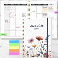 2025.1-2026.12 Academic Year Weekly and Monthly Planner July 2025 - June 2026 School & Office Suppli