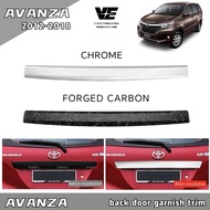 Vemart toyota avanza 2012-2018 back door trim cover accessories