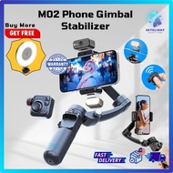 M02 Stabilizer Phone 3-Axis Phone Gimbal with Fill Light AI Tracker Remote Control Gimbal Tripod For