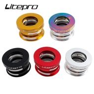 Litepro 44MM Built-in Headset Sealed Bearing Folding Bike BYA412 P18 P8 Head Set Aluminum Alloy For Fnhon Ynhon