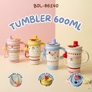 Thermos Tumbler Vacuum Flask Cute and trendy Stainless 316 600ml - BW111 FXD9215 BOL86140