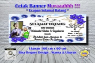 Spanduk Banner Ucapan Selamat Datang Ukuran 160 cm x 60 cm I Banner Khitanan