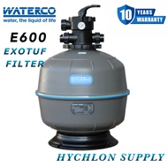 WATERCO Swimming Pool EXOTUF Sand Filter E600 24'' (2.5 Bar) C/W 40mm MultiportValve