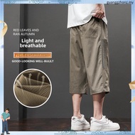 3 color high quality ice silk 7 point pants men comfortable breathable casual pants men seluar 3 suk