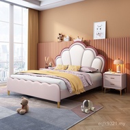 New Princess Red Single Bed Crown Net Soft 5 Simple Children's Bed 1 Meter Pack Girl 2025 Bed 1 Mete