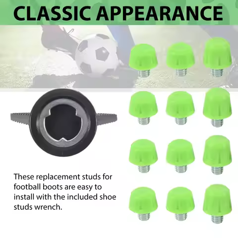 AB94-12Pcs Football Boot Studs Non Slip Thread Screw M6 Professional Replacement Spikes SG To AG For