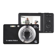 2.7-inch TFT Portable Digital Camera 56MP 4K Ultra HD 20X Zoom Auto Focus Self-Timer Face Detection 
