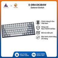E-DRA EK384W Wireless Mechanical Keyboard - Gateron Switch - Keycap: PBT Dyesub - Bluetooth 5.0,Type