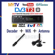 DVB T2 MYTV MY TV Decoder Dekoder Myfreeview MYTV Digital TV Decoder Full Set Top TV Box Wifi Adapte