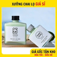 [COMBO of 3 PCS] Glass Bottles 100ml 200ml 250ml Flat Shoulder Horizontal Aluminum Cap for Drinks, J