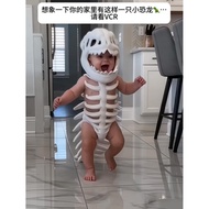 🔥 3D Spine 🔥 Silly Dino Skeleton Plush Dinosaur Skeleton Headgear Dinosaur Skeleton Mask Costume Kid